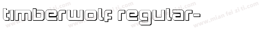 TimberWolf Regular字体转换